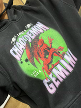 Load image into Gallery viewer, Not A Chaos Demon, Just A Gemini Hoodie - Green/Purple