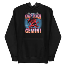 Load image into Gallery viewer, Not A Chaos Demon, Just a Gemini Hoodie - Black/Pink
