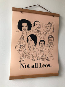 Not All Leos Icons Poster