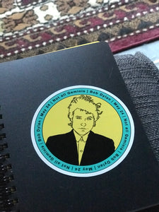 Bob Dylan Gemini Sticker