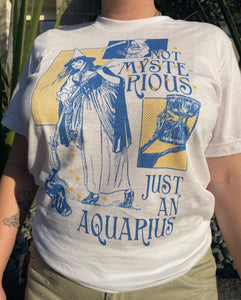 Not Mysterious, Just An Aquarius T-shirt