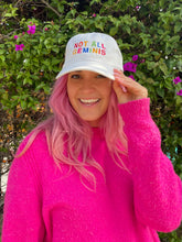 Load image into Gallery viewer, Not All Geminis Rainbow Hat - White