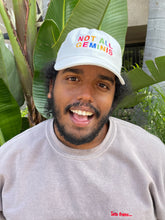 Load image into Gallery viewer, Not All Geminis Rainbow Hat - White