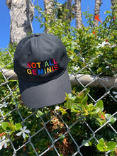 Load image into Gallery viewer, Not All Geminis Rainbow Hat - Black