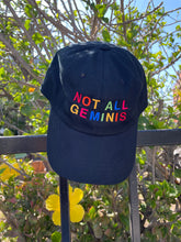 Load image into Gallery viewer, Not All Geminis Rainbow Hat - Black