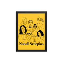 Load image into Gallery viewer, Not All Scorpios Icons Framed Poster