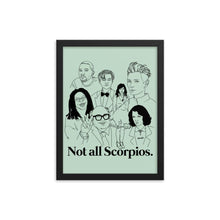 Load image into Gallery viewer, Not All Scorpios Icons Framed Poster