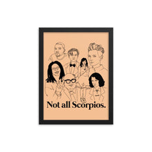 Load image into Gallery viewer, Not All Scorpios Icons Framed Poster