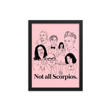 Load image into Gallery viewer, Not All Scorpios Icons Framed Poster
