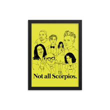 Load image into Gallery viewer, Not All Scorpios Icons Framed Poster