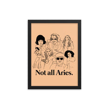 Load image into Gallery viewer, Not All Aries Icons Framed Poster