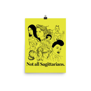 Not All Sagittarians Icons Poster
