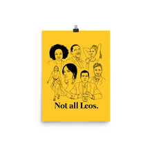 Load image into Gallery viewer, Not All Leos Icons Poster