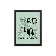 Load image into Gallery viewer, Not All Cancers Icons Framed Poster