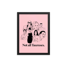 Load image into Gallery viewer, Not All Tauruses Icons Framed Poster