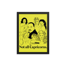 Load image into Gallery viewer, Not All Capricorns Icons Framed Poster
