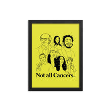 Load image into Gallery viewer, Not All Cancers Icons Framed Poster