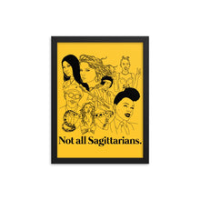 Load image into Gallery viewer, Not All Sagittarians Icons Framed Poster
