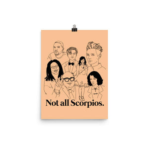 Not All Scorpios Icons Poster