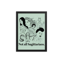 Load image into Gallery viewer, Not All Sagittarians Icons Framed Poster