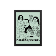 Load image into Gallery viewer, Not All Capricorns Icons Framed Poster