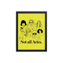 Load image into Gallery viewer, Not All Aries Icons Framed Poster