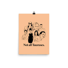 Load image into Gallery viewer, Not All Tauruses Icons Poster