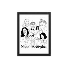 Load image into Gallery viewer, Not All Scorpios Icons Framed Poster