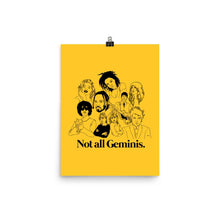 Load image into Gallery viewer, Not All Geminis Icons Poster