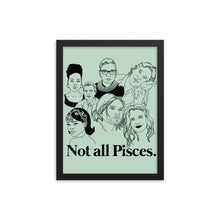 Load image into Gallery viewer, Not All Pisces Icons Framed Poster