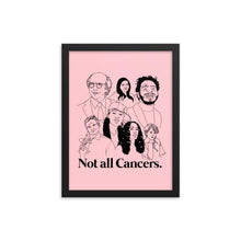 Load image into Gallery viewer, Not All Cancers Icons Framed Poster
