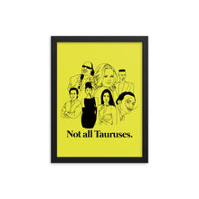 Load image into Gallery viewer, Not All Tauruses Icons Framed Poster