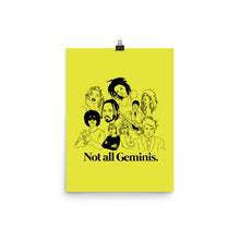 Load image into Gallery viewer, Not All Geminis Icons Poster