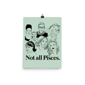 Not All Pisces Icons Poster