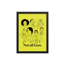 Load image into Gallery viewer, Not All Leos Icons Framed Poster