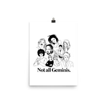 Load image into Gallery viewer, Not All Geminis Icons Poster