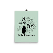 Load image into Gallery viewer, Not All Tauruses Icons Poster
