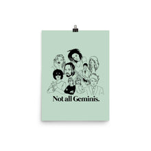 Load image into Gallery viewer, Not All Geminis Icons Poster