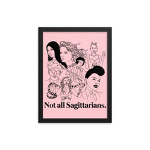 Load image into Gallery viewer, Not All Sagittarians Icons Framed Poster