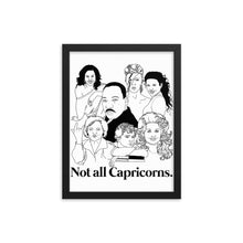 Load image into Gallery viewer, Not All Capricorns Icons Framed Poster