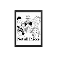 Load image into Gallery viewer, Not All Pisces Icons Framed Poster