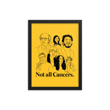 Load image into Gallery viewer, Not All Cancers Icons Framed Poster
