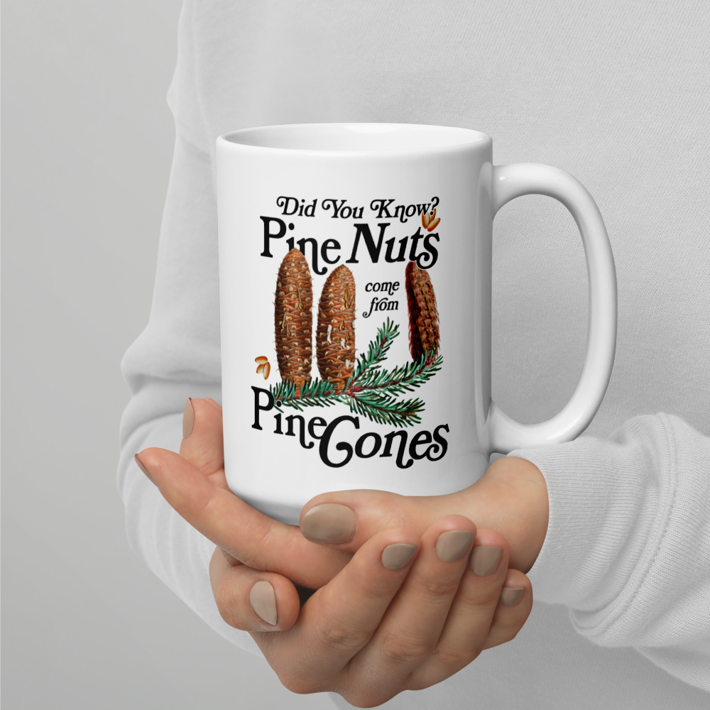 Pine Cones Dishwasher Safe Microwavable Ceramic Coffee Mug 15 oz