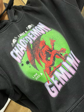 Load image into Gallery viewer, Not A Chaos Demon, Just A Gemini Hoodie - Green/Purple
