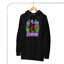 Load image into Gallery viewer, Not A Chaos Demon, Just a Gemini Hoodie - Black/Purple
