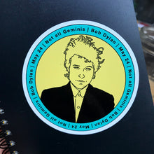 Load image into Gallery viewer, Bob Dylan Gemini Sticker
