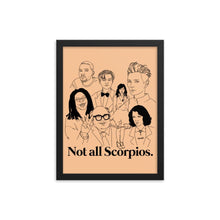 Load image into Gallery viewer, Not All Scorpios Icons Framed Poster
