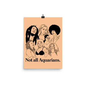 Not All Aquarians Icons Poster