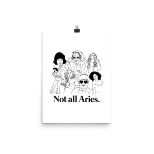 Not All Aries Icons Poster