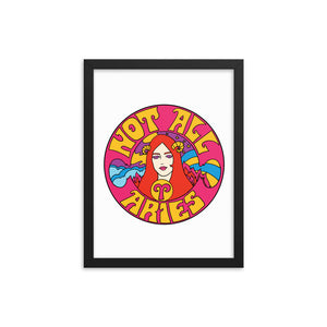 Not All Aries Framed Poster